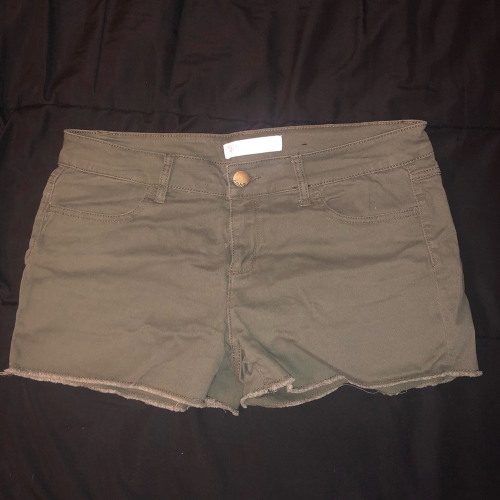 Olive green shorts
